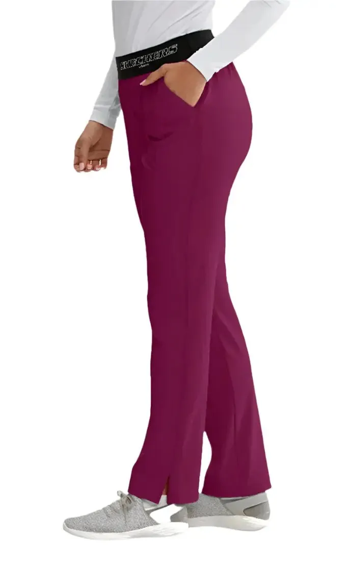 SKECHERS™ by Barco Breeze 3-Pocket Mid-Rise Straight Leg Scrub Pant-Tall