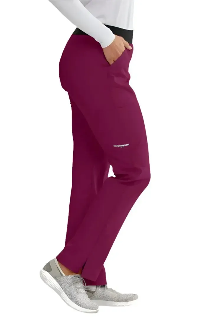 SKECHERS™ by Barco Breeze 3-Pocket Mid-Rise Straight Leg Scrub Pant-Tall
