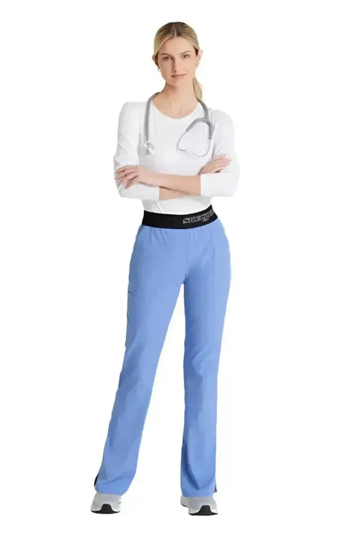 SKECHERS™ by Barco Breeze 3-Pocket Mid-Rise Straight Leg Scrub Pant-Tall