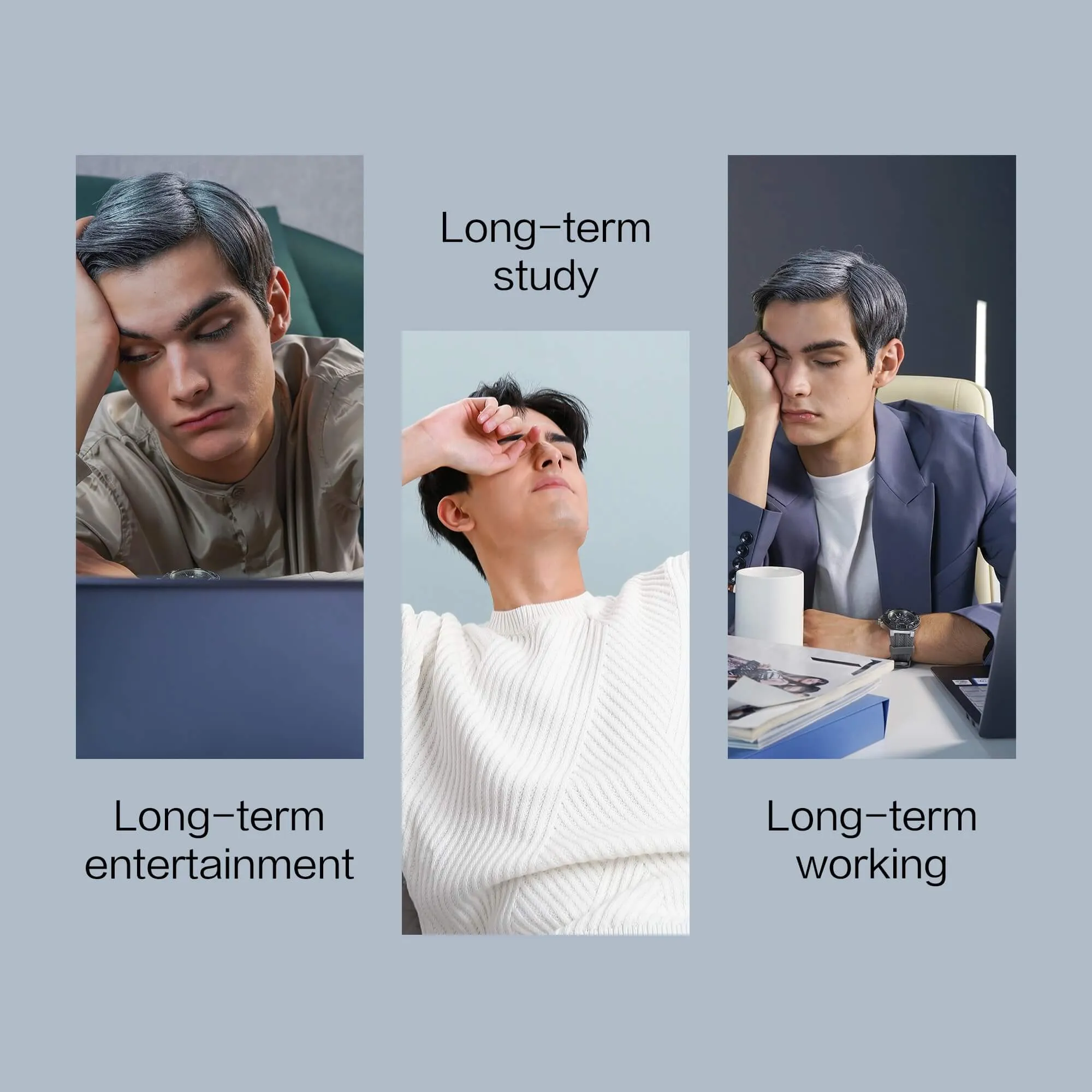 SKG Smart Shiatsu Eye Massager | Bluetooth Therapeutic Heat & Pressure Massage For Tired Eyes