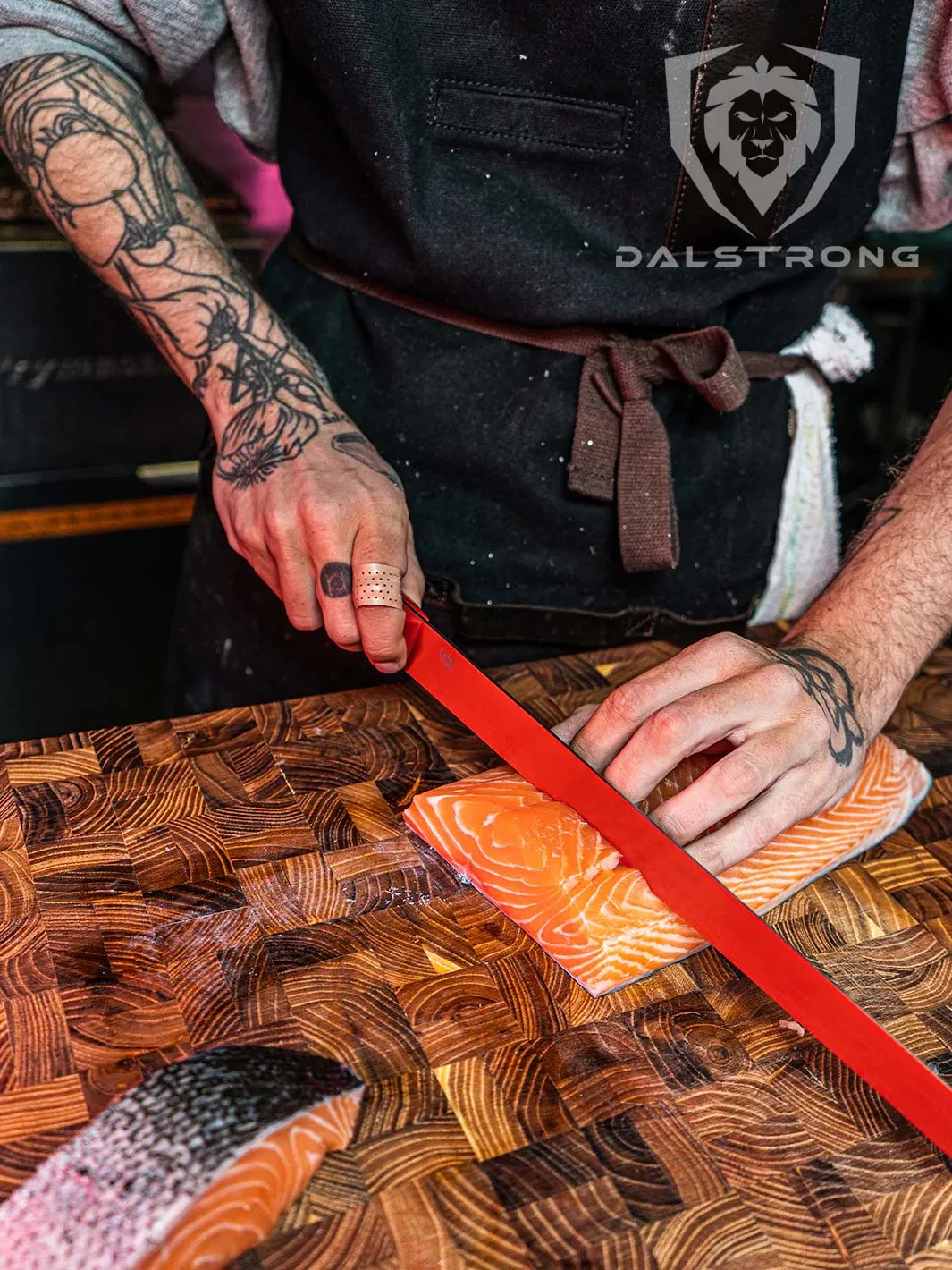 Slicing & Carving Knife 12" | Shadow Black Series | RED Edition | Dalstrong ©