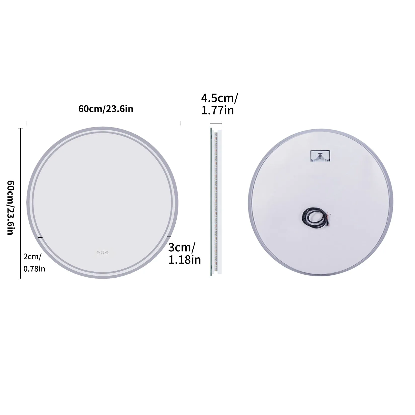 Smart Round Bathroom Mirror