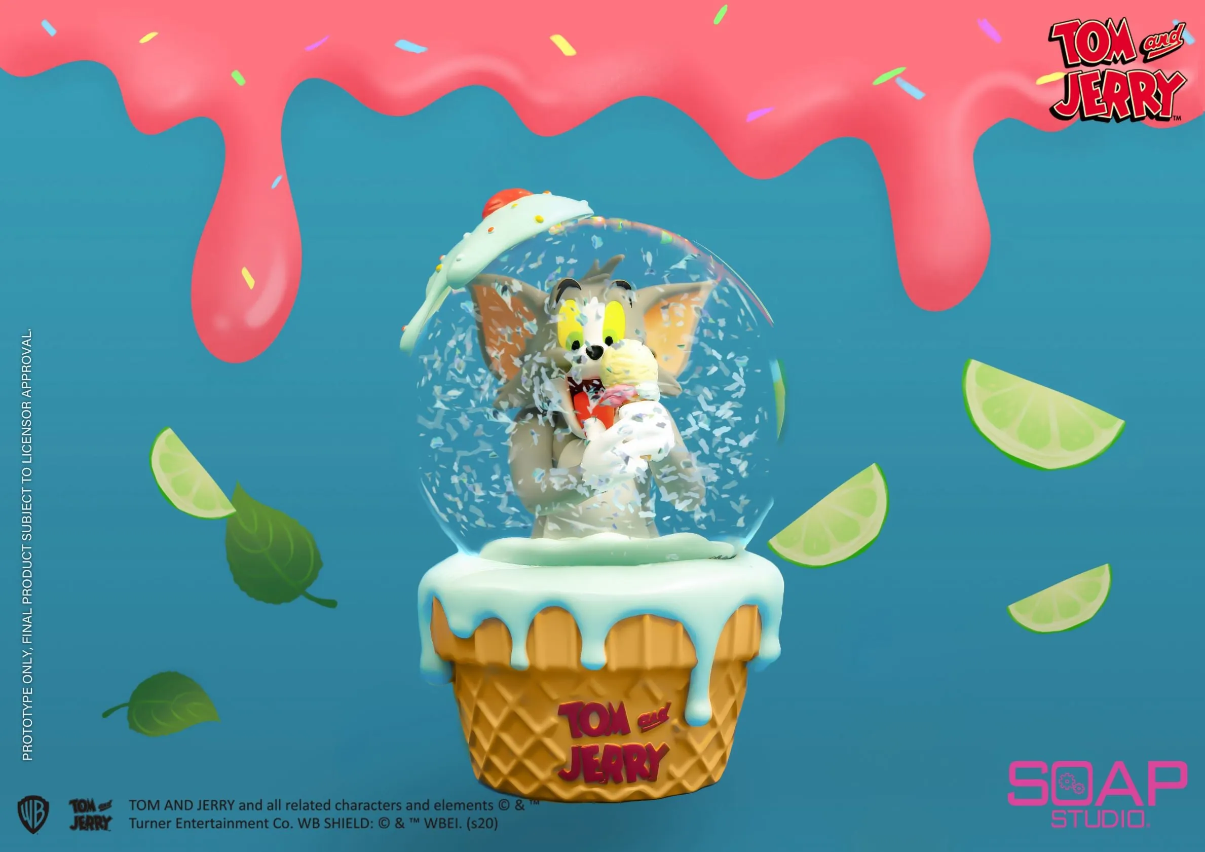 Soap Studio CA304 Tom and Jerry: Ice Cream Snow Globe