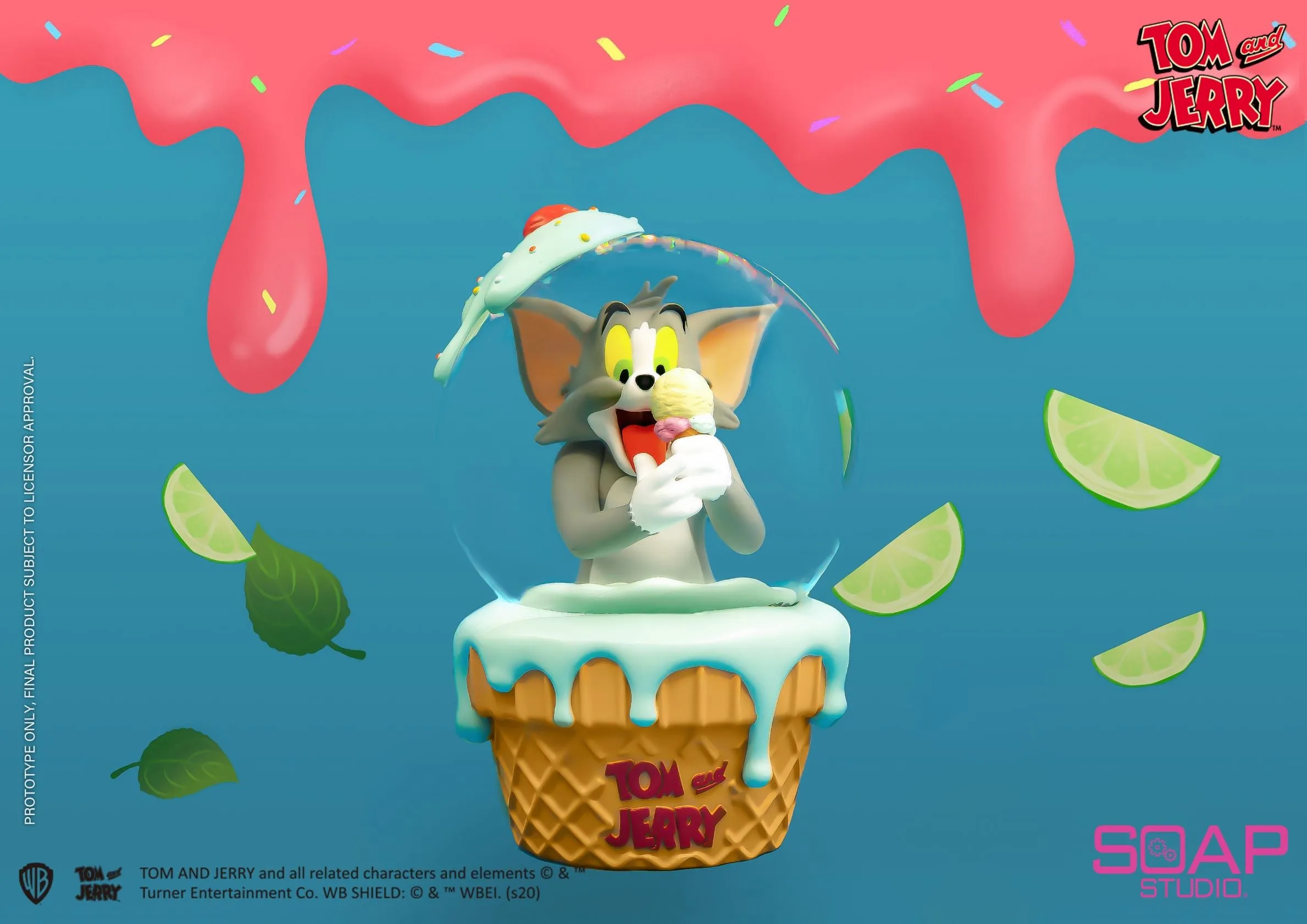 Soap Studio CA304 Tom and Jerry: Ice Cream Snow Globe