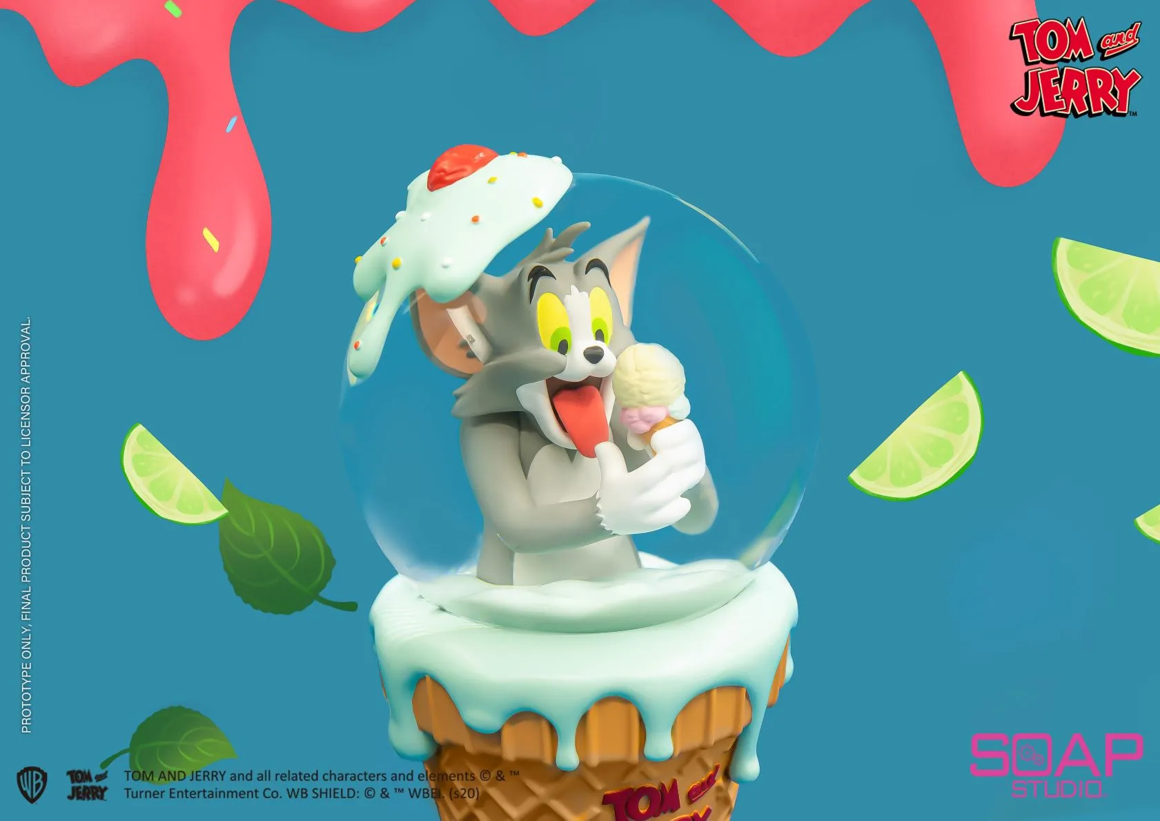 Soap Studio CA304 Tom and Jerry: Ice Cream Snow Globe