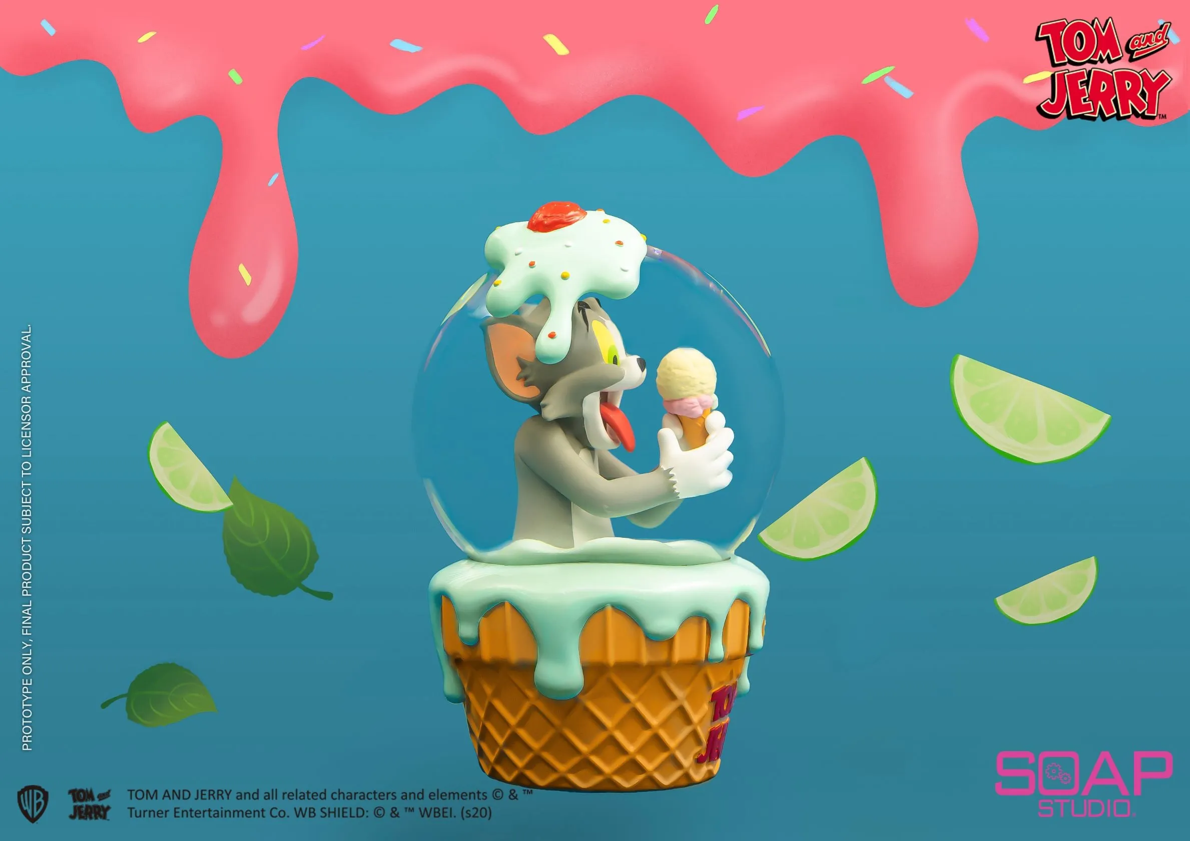 Soap Studio CA304 Tom and Jerry: Ice Cream Snow Globe