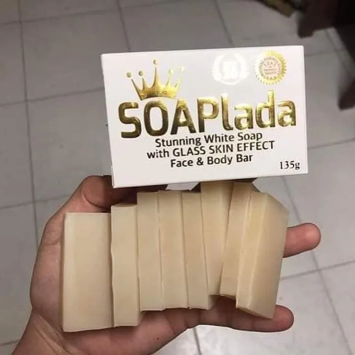 SOAPlada Stunning White Soap with Glass Skin Effect Face and Body Bar