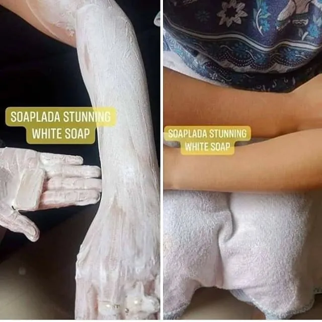 SOAPlada Stunning White Soap with Glass Skin Effect Face and Body Bar