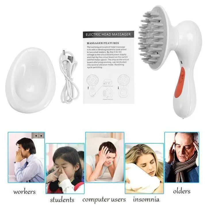 Soft Scalp Electric Head Massager Deep Scalp Salvation For Hair Growth