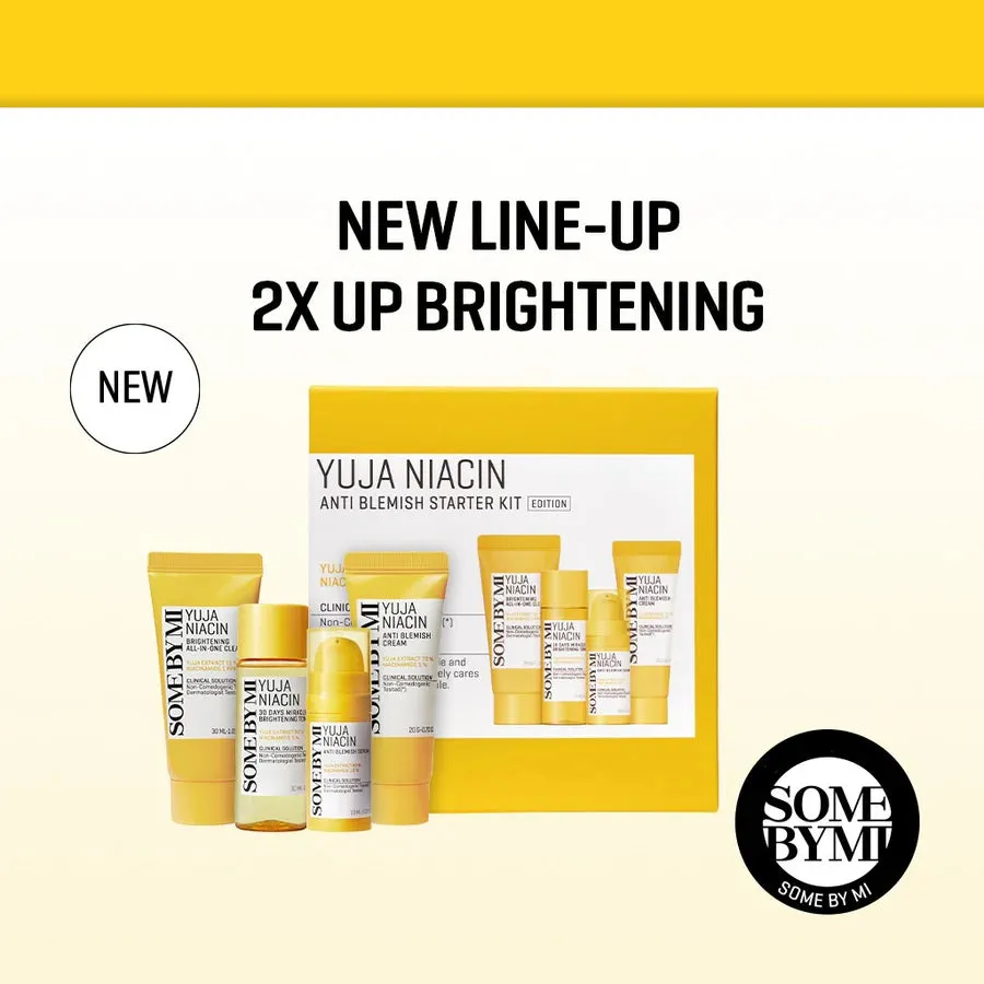 SOME BY MI Yuja Niacin Anti Blemish Starter Kit Edition مجموعة العناية بالبشرة باليوجا حجم السفر من سمباي مي