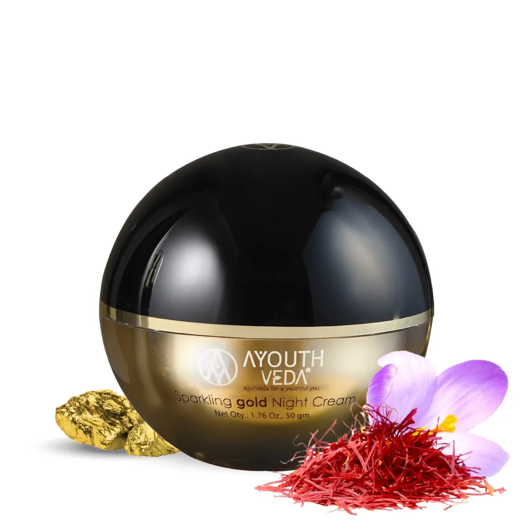 Sparkling Gold Night Cream With 24k Gold & Saffron