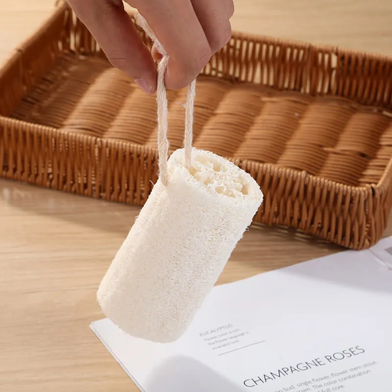 Superior 4" Natural Loofah Shower - Exfoliating Body Loufa Sponge for Men/Women