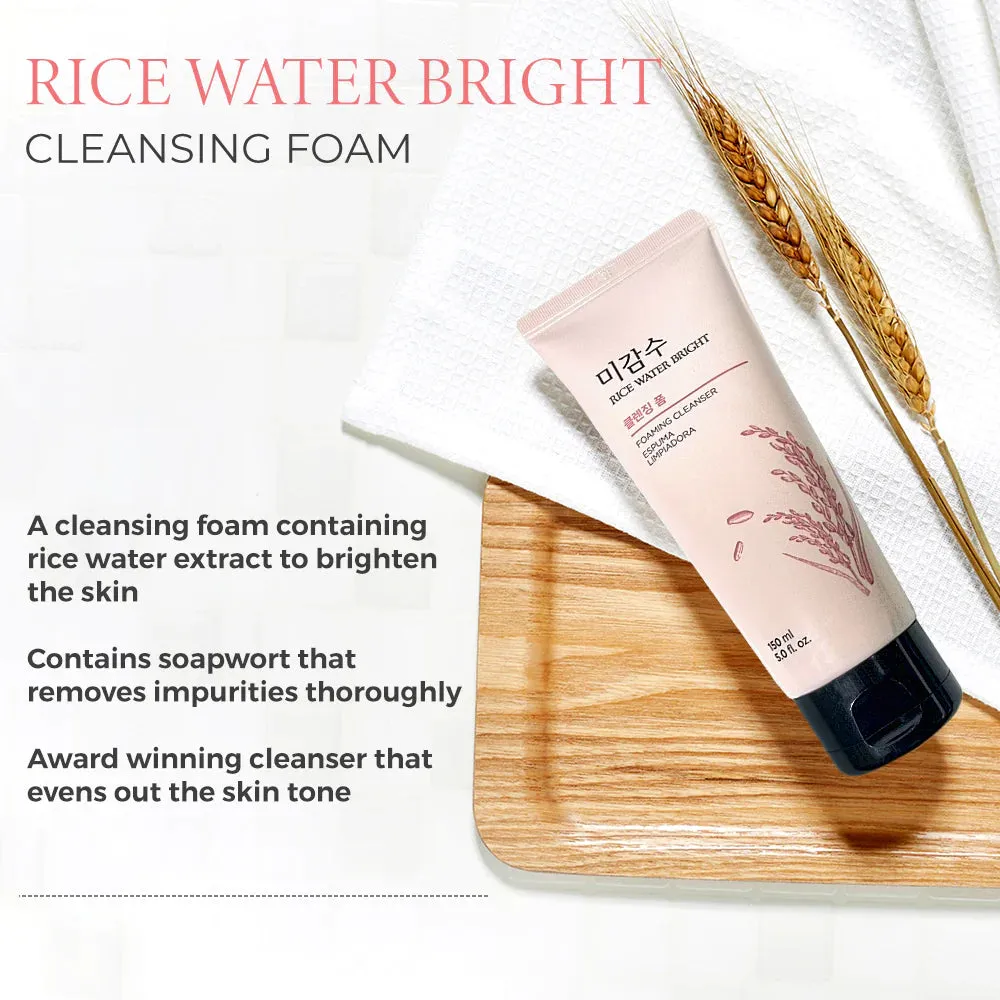 THE FACE SHOP Rice Water Bright Foaming Cleanser Espuma Limpiadora