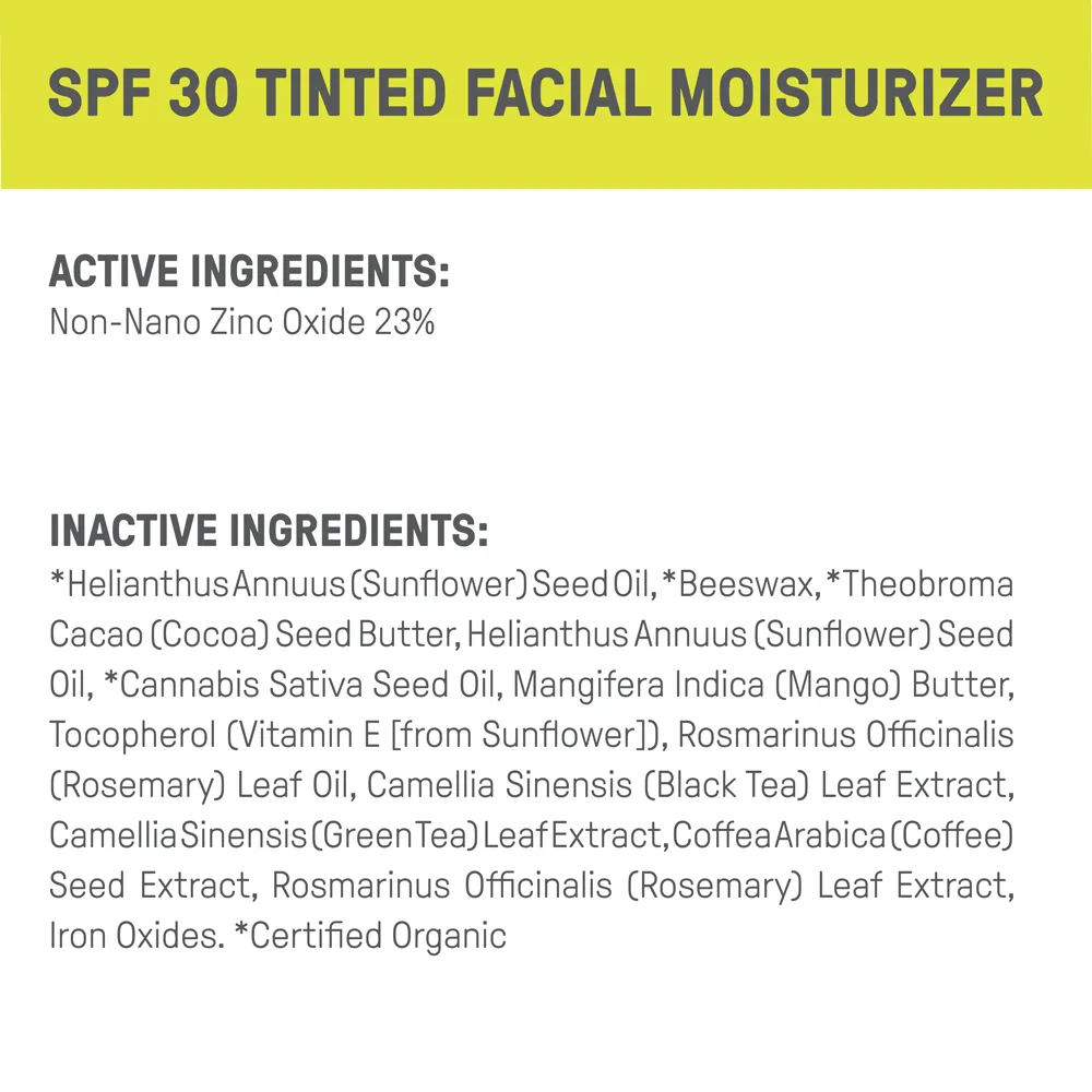 Tinted Face Moisturizer SPF 30 *Plastic Free* - 2 Pack