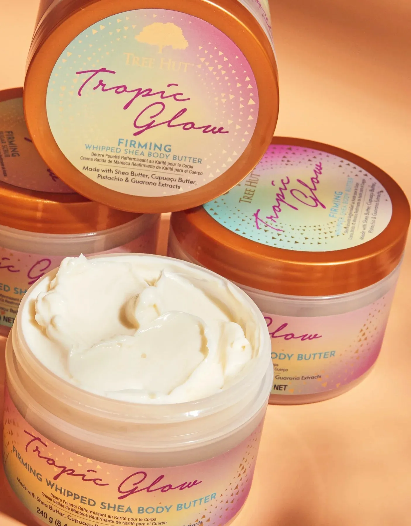TREE HUT tropic glow firming whipped shea body cream كريم الجسم بالشيا المخفوقة من تري هوت