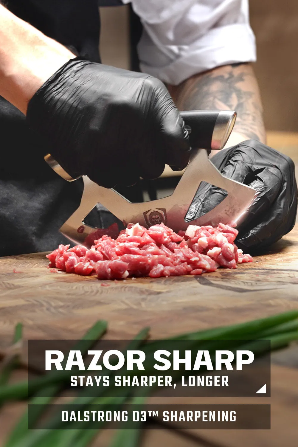 Ulu Rocking Knife 7" | Gladiator Series | NSF Certified | Dalstrong ©