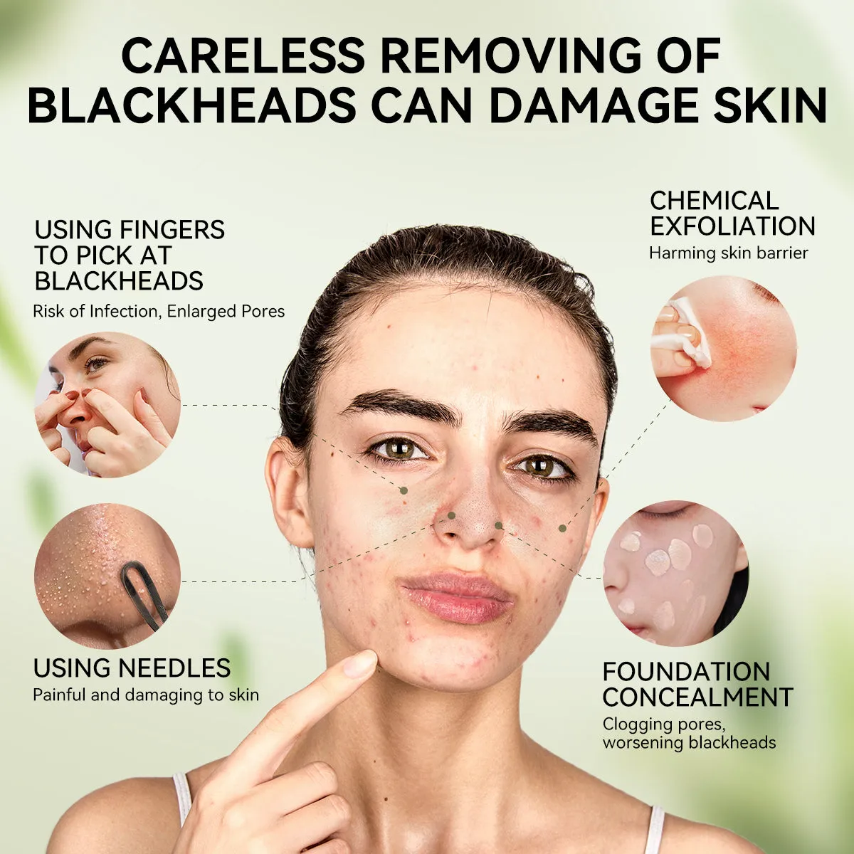 Upgraded 2.0 Bamboo Charcoal Blackhead Remover Mask