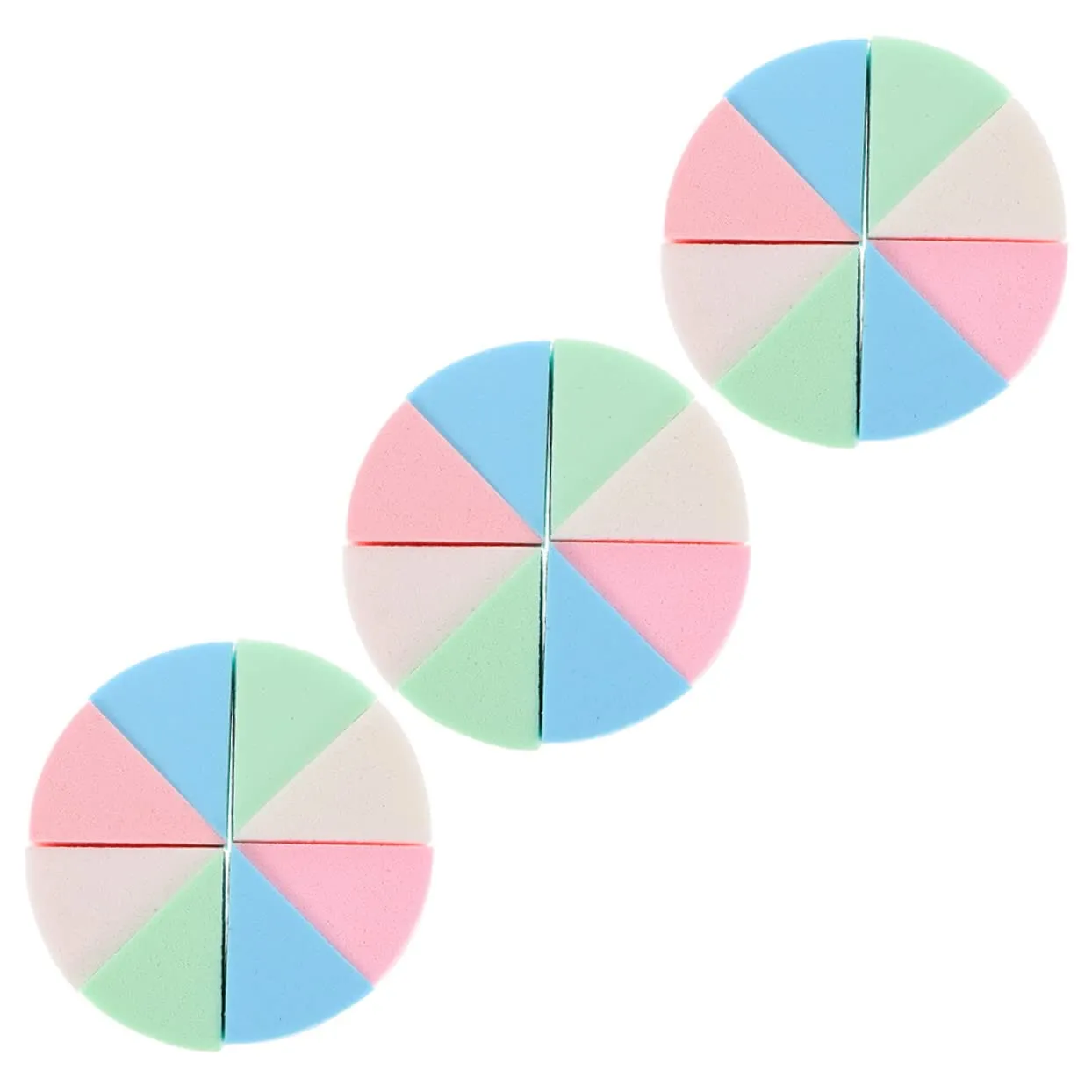 VALICLUD 3 Sets Wedge Makeup Sponges for Use Reusable Cosmetic Gentle and Safe Makeup Compact Design for Easy Carrying and Storage