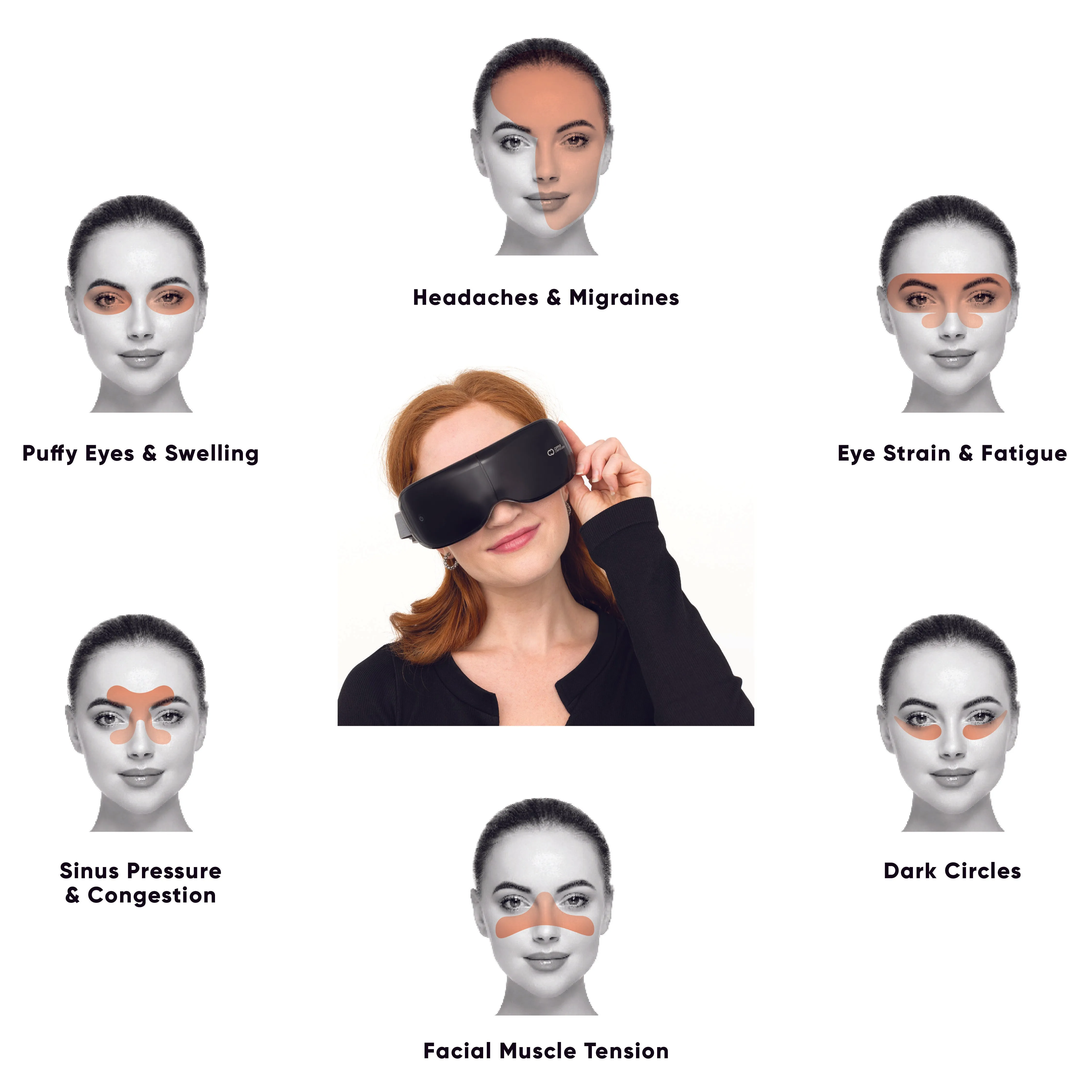 Vibration Heat Sound Eye Massager