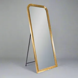 Vintage Gold Beaded Floor Standing Dressing Mirror 163cm