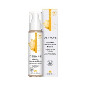 Vitamin C Concentrated Serum with Hyaluronic Acid, Vitamin E & Aloe, All Natural, Antioxidant-Rich Concentrated Facial Serum – Firming and Brightening Vitamin C Face Serum, 2Oz