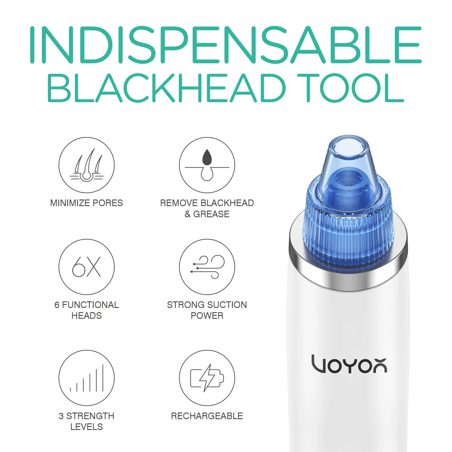 VOYOR blackhead remover-pore vacuum cleanser BR410
