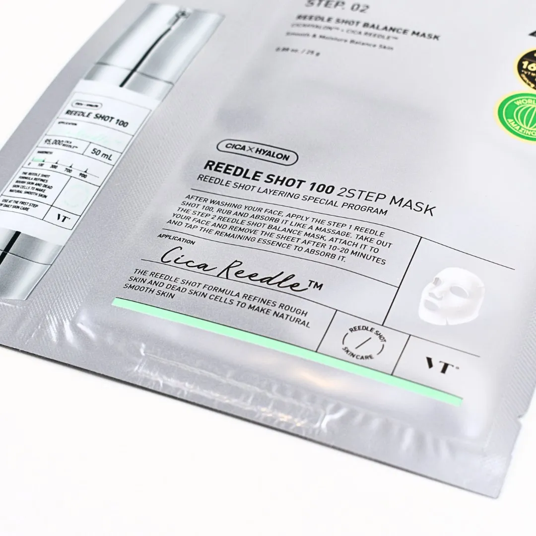 VT Cosmetics Mild Reedle Shot 100 2-Step Mask 1pc