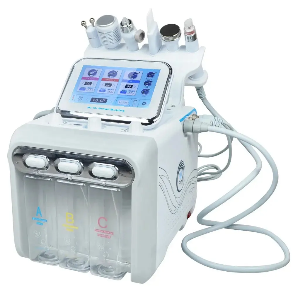 Water Oxygen Hydro Dermabrasion Facial Machine Lifting H2O2 Small Bubble Deep Cleansing Aqua facial Device Skin Care For SPA
