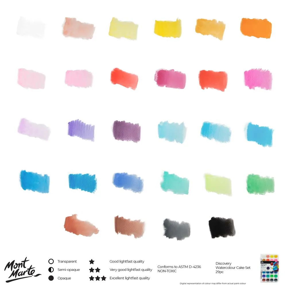 Watercolour Cake Set Discovery 29pc