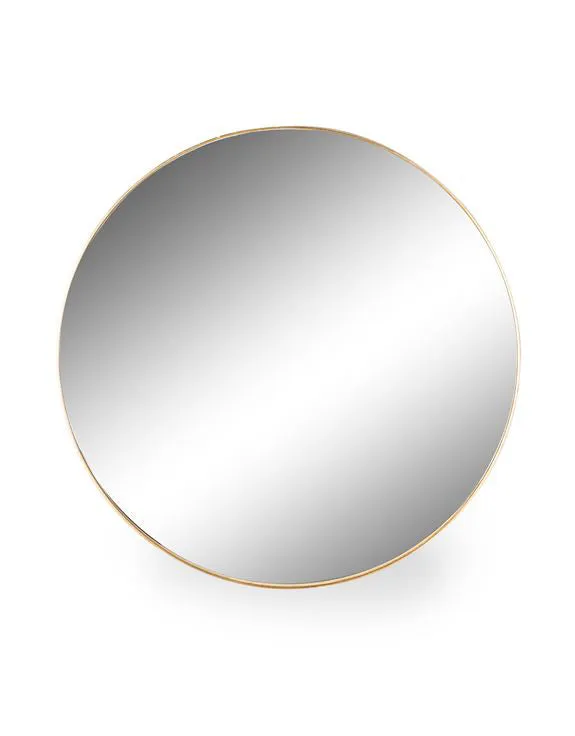 Westdene Large Gold Frame Round Mirror 91 cm