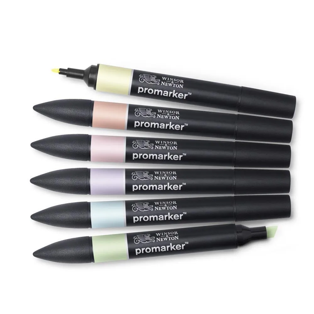 Winsor & Newton ProMarker 6 Pastel Tones
