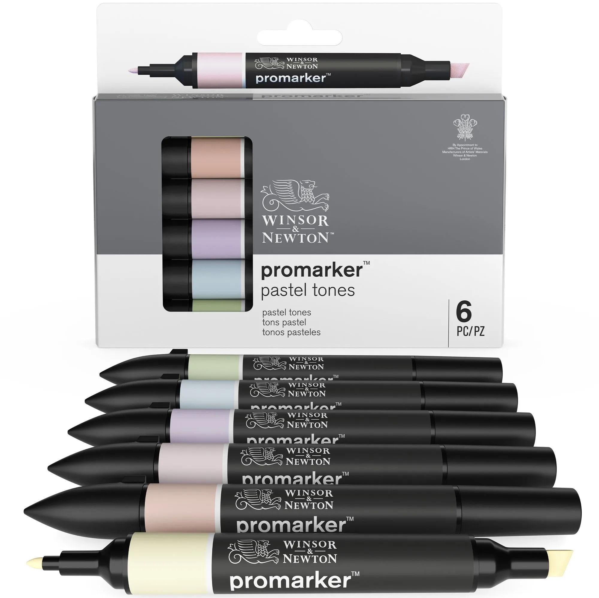 Winsor & Newton ProMarker 6 Pastel Tones