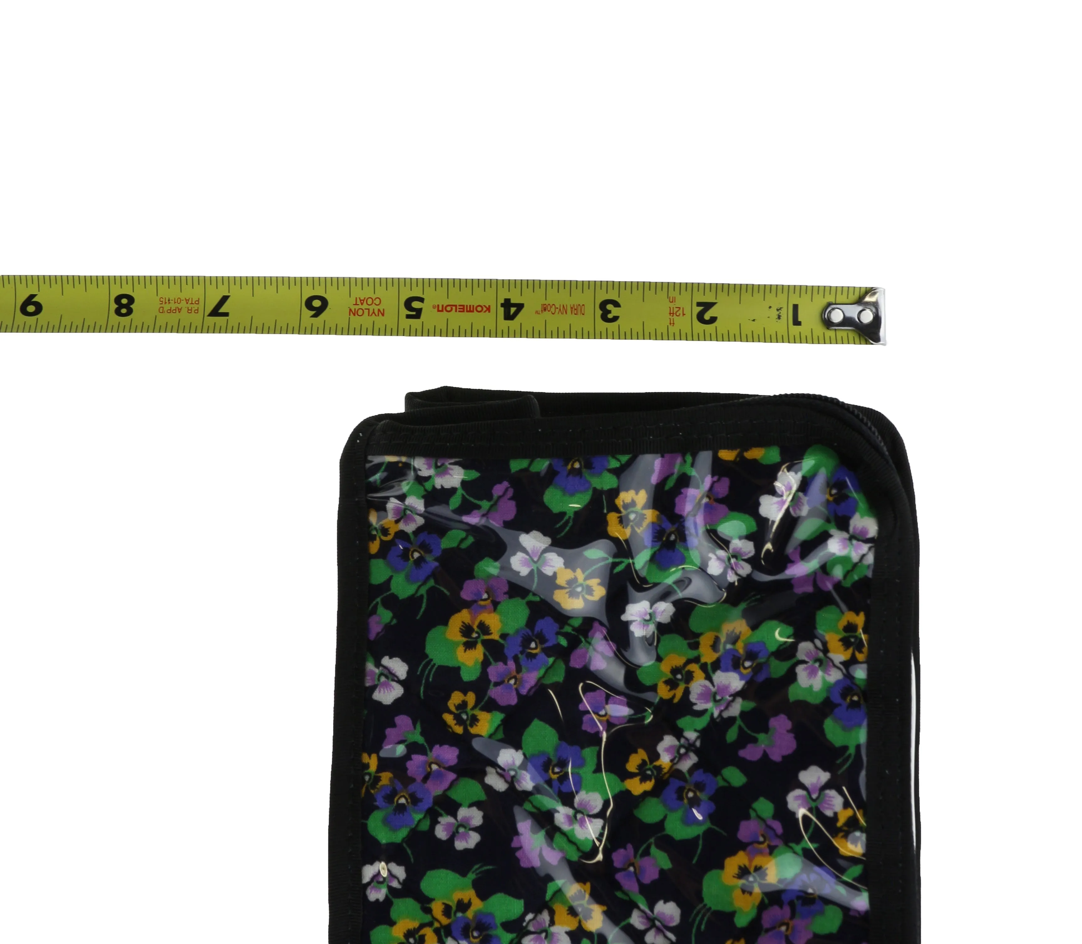Women's Black Floral Cosmetic Bag New