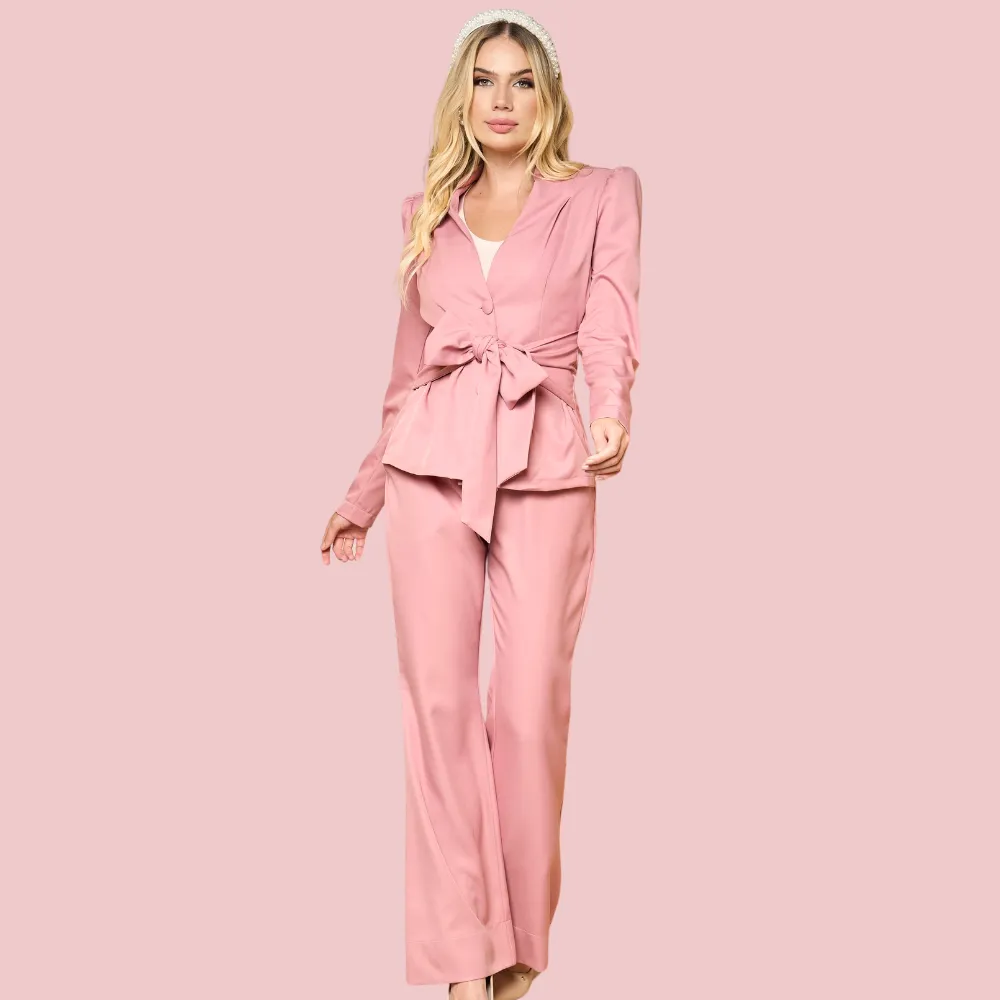 Women's Princess Sleeves Tailored Collar Scrub Top