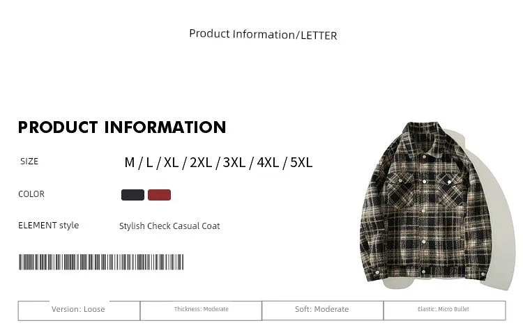 Wukong Is Available Plaid Lapel Autumn Loose Shirt
