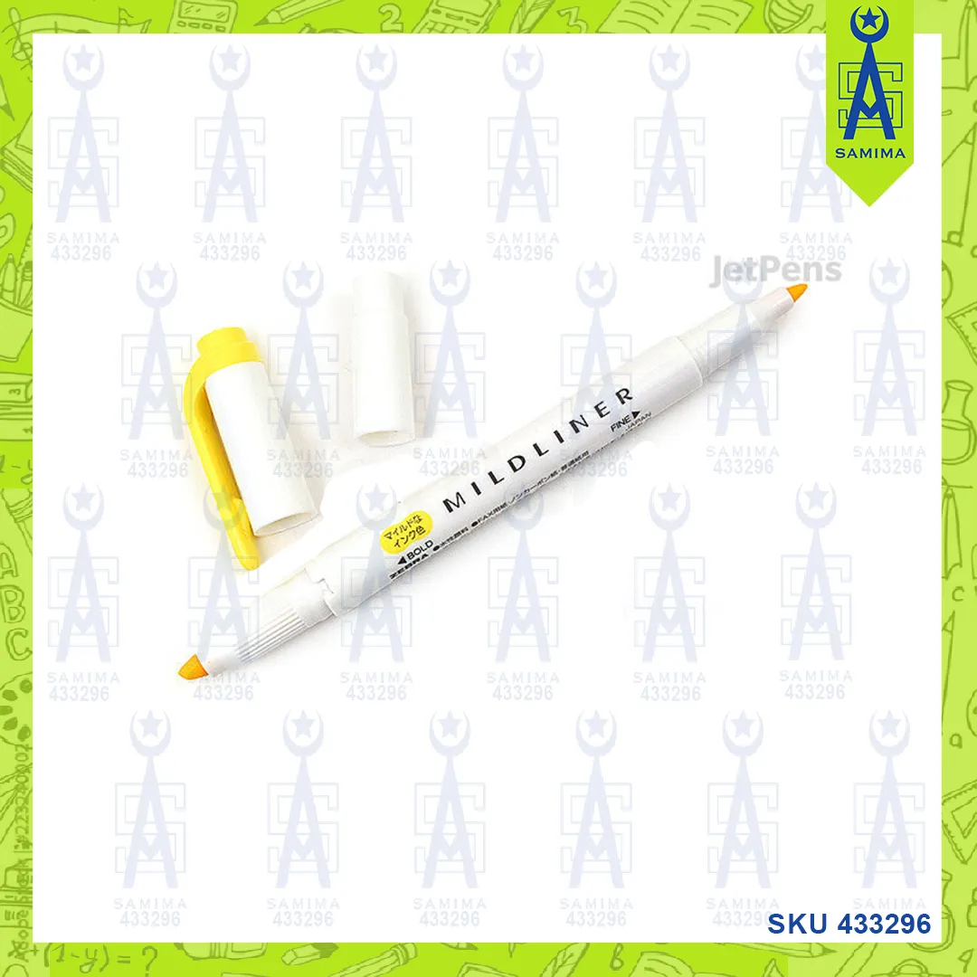 ZEBRA MILDLINER TWIN TIP FLUORE HIGHLIGHTER L YELL