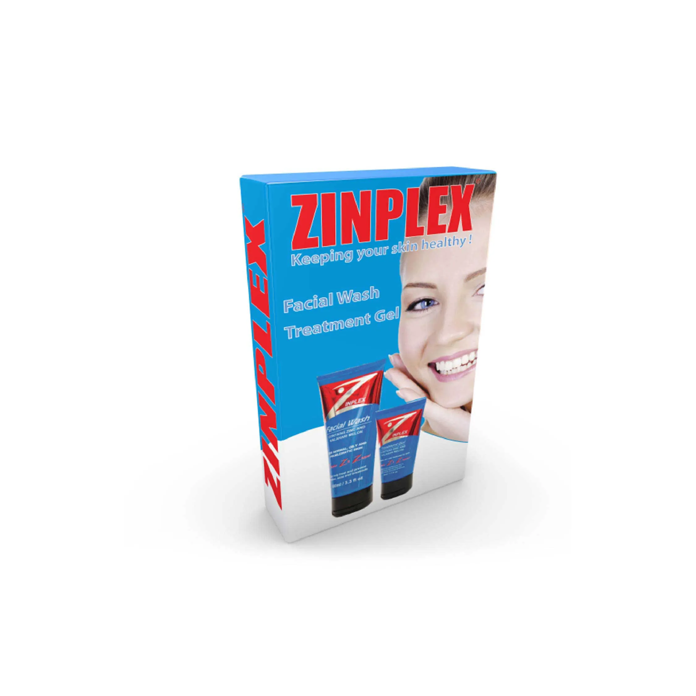 Zinplex Face Wash & Treatment Gel, Combo